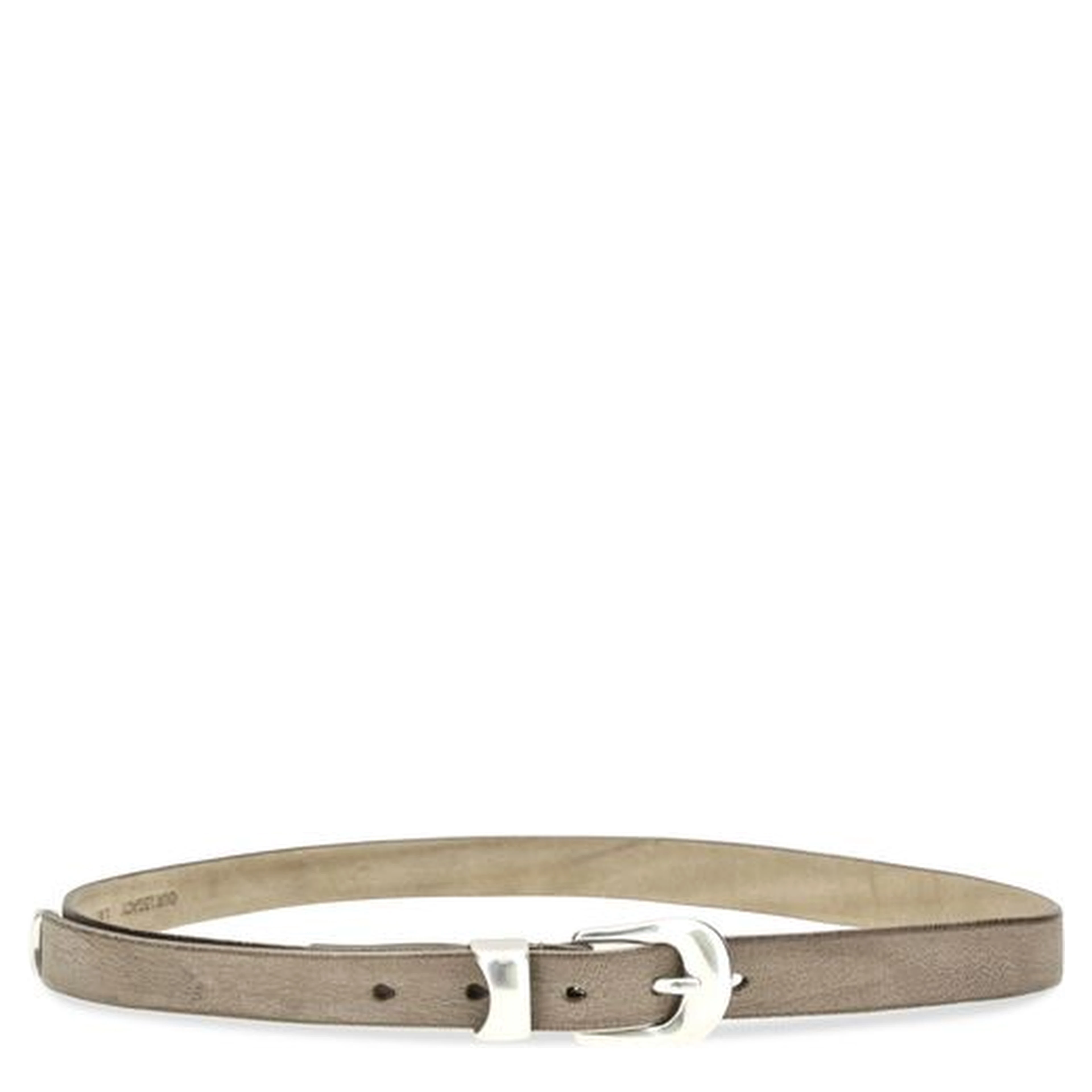 Brown Calf Leather Bos Taurus Thin Belt