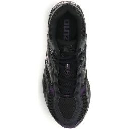 Black Fabric Athletic Sneakers