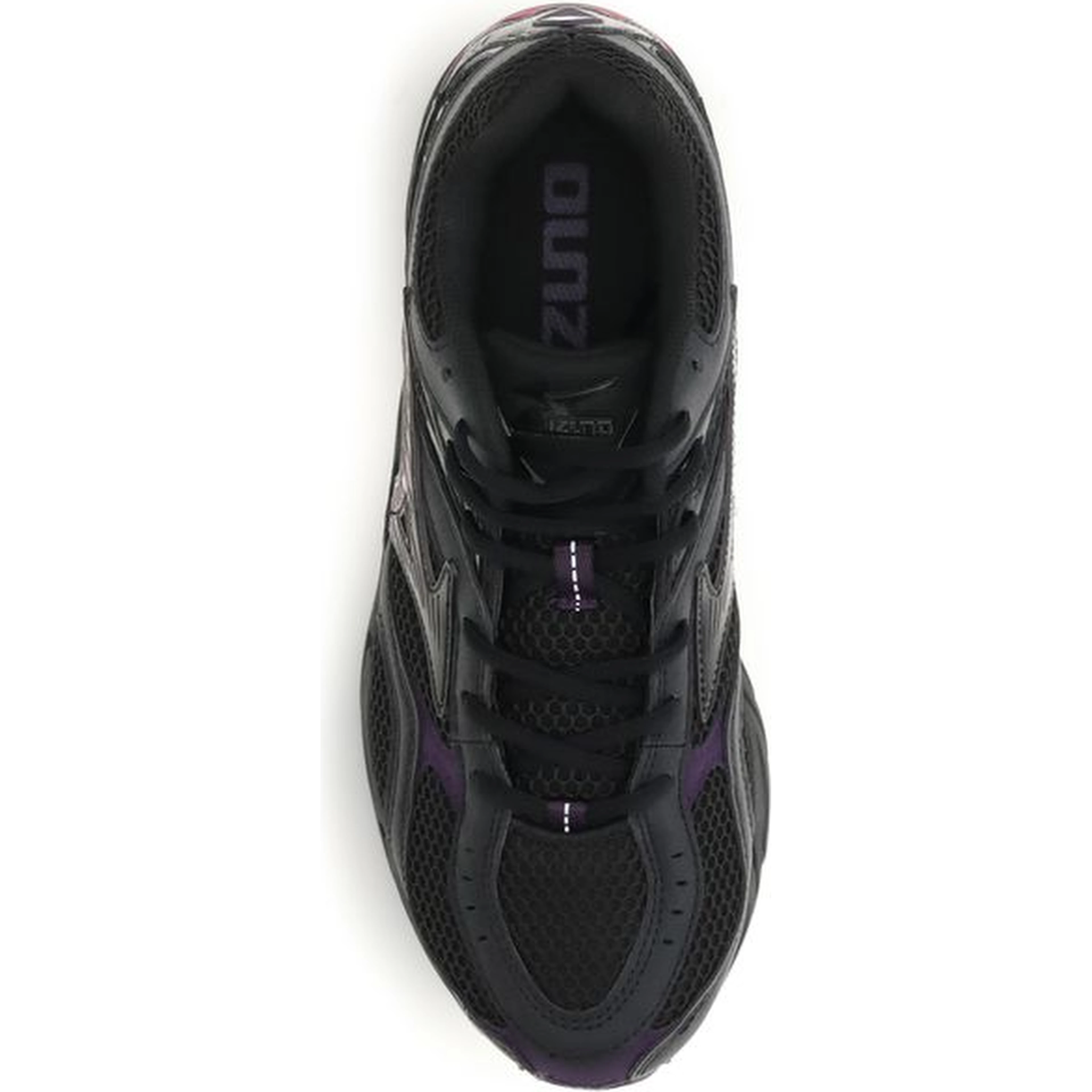 Black Fabric Athletic Sneakers