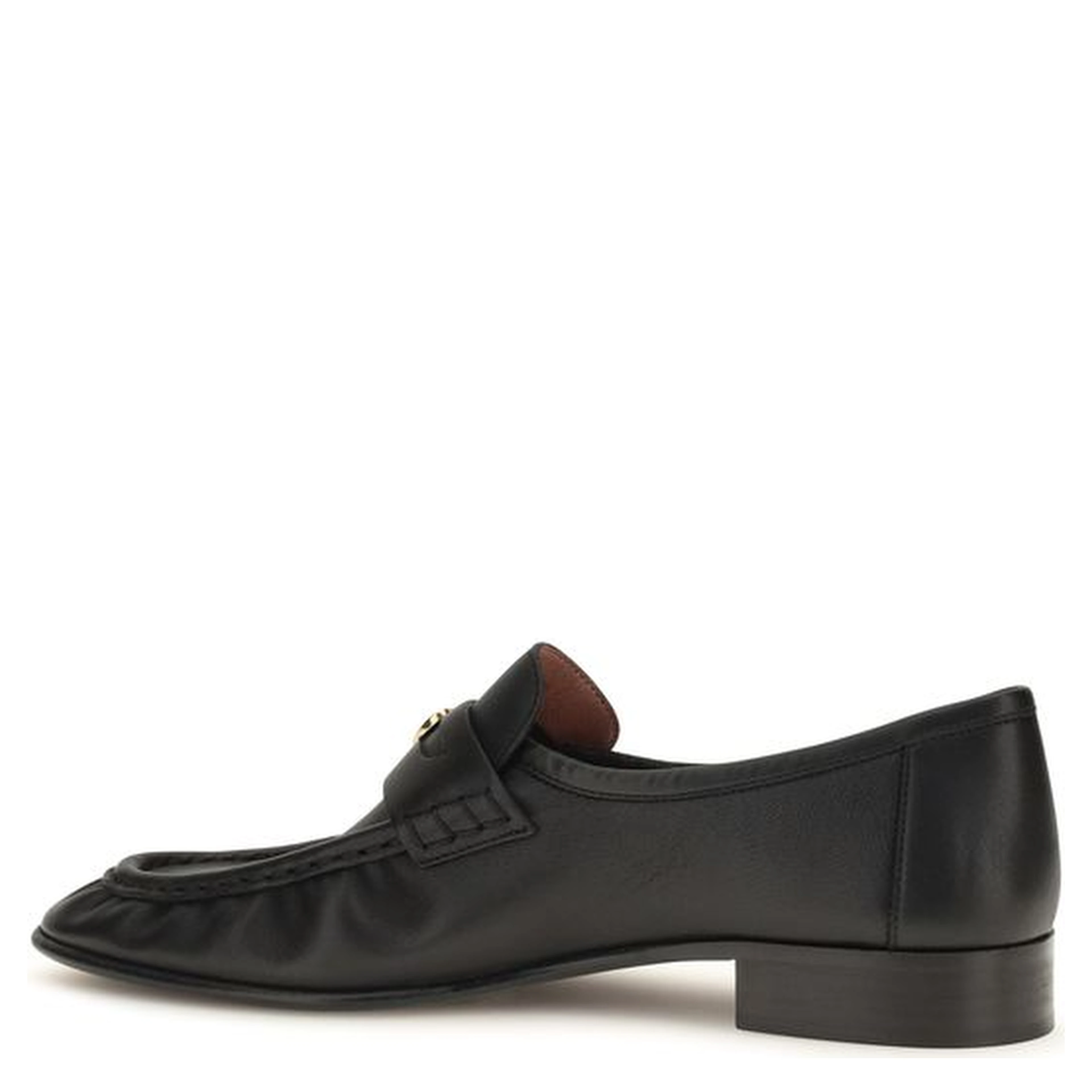 Black Calf Leather Bos Taurus Slip-On Loafers