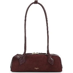Alaïa Teckel Small Suede Shoulder Bag