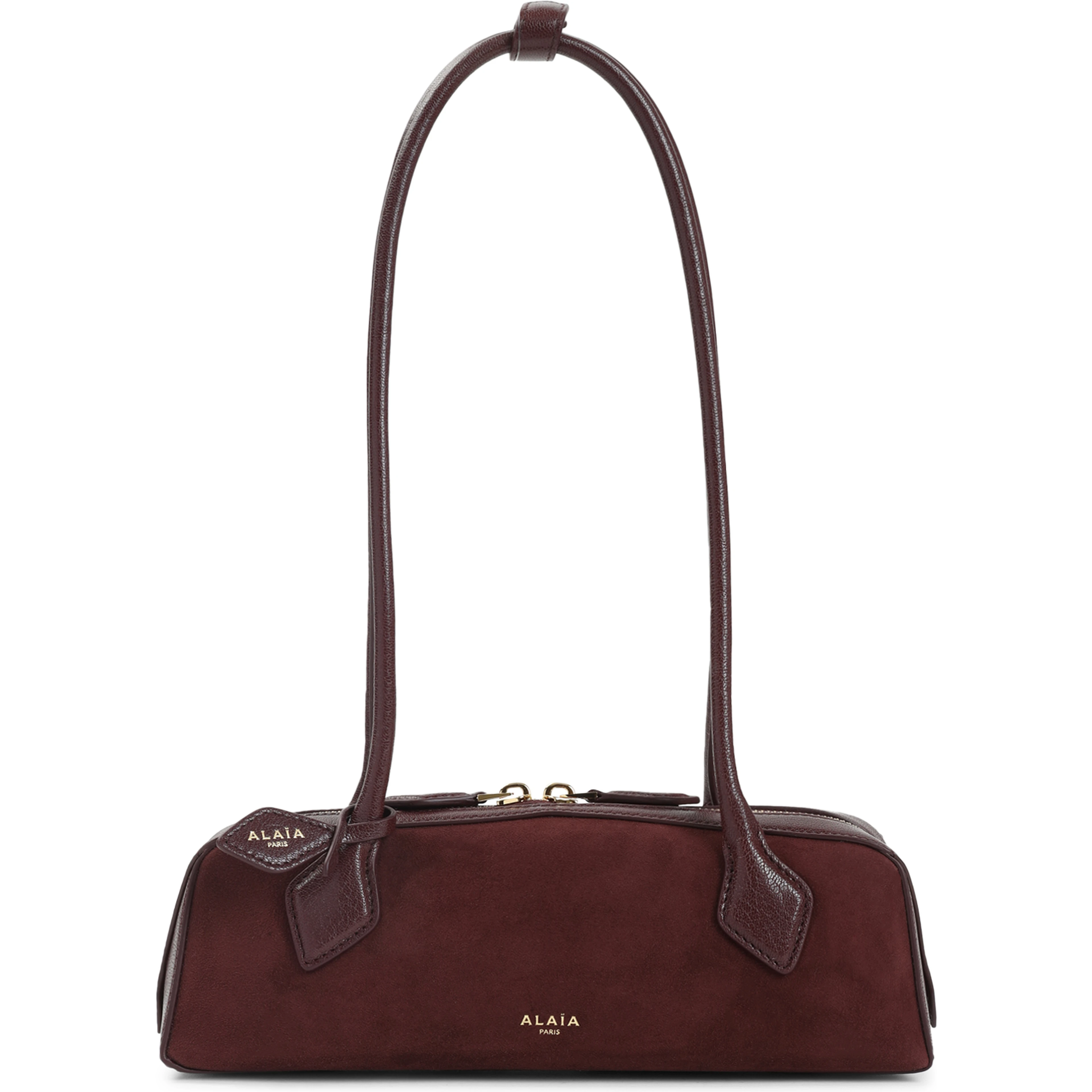 Alaïa Teckel Small Suede Shoulder Bag