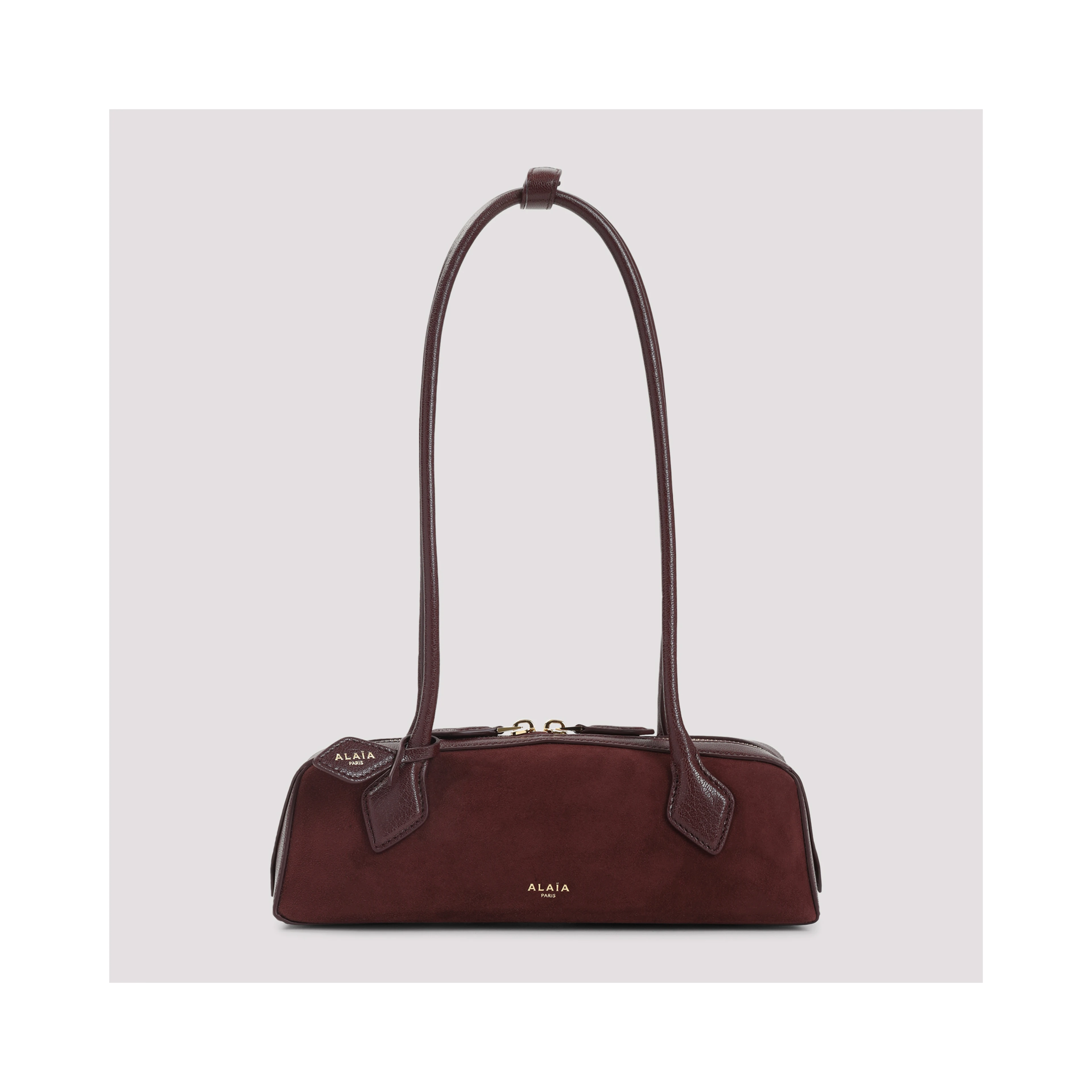 Alaïa Teckel Small Suede Shoulder Bag