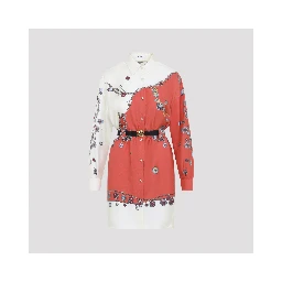 Versace Twill Silk Stolen Jewels Dress