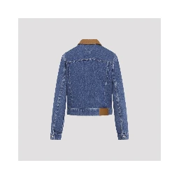 Bottega Veneta Denim Intrecciato Collar Jacket