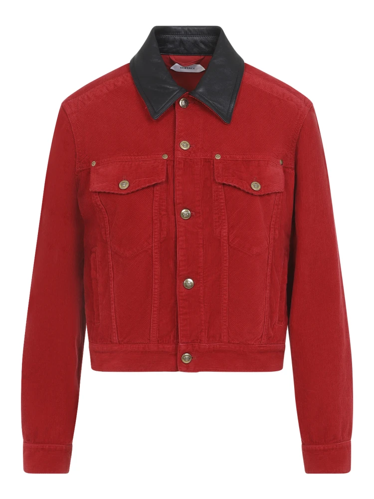 Versace Denim Garment-Dyed Jacket alternative