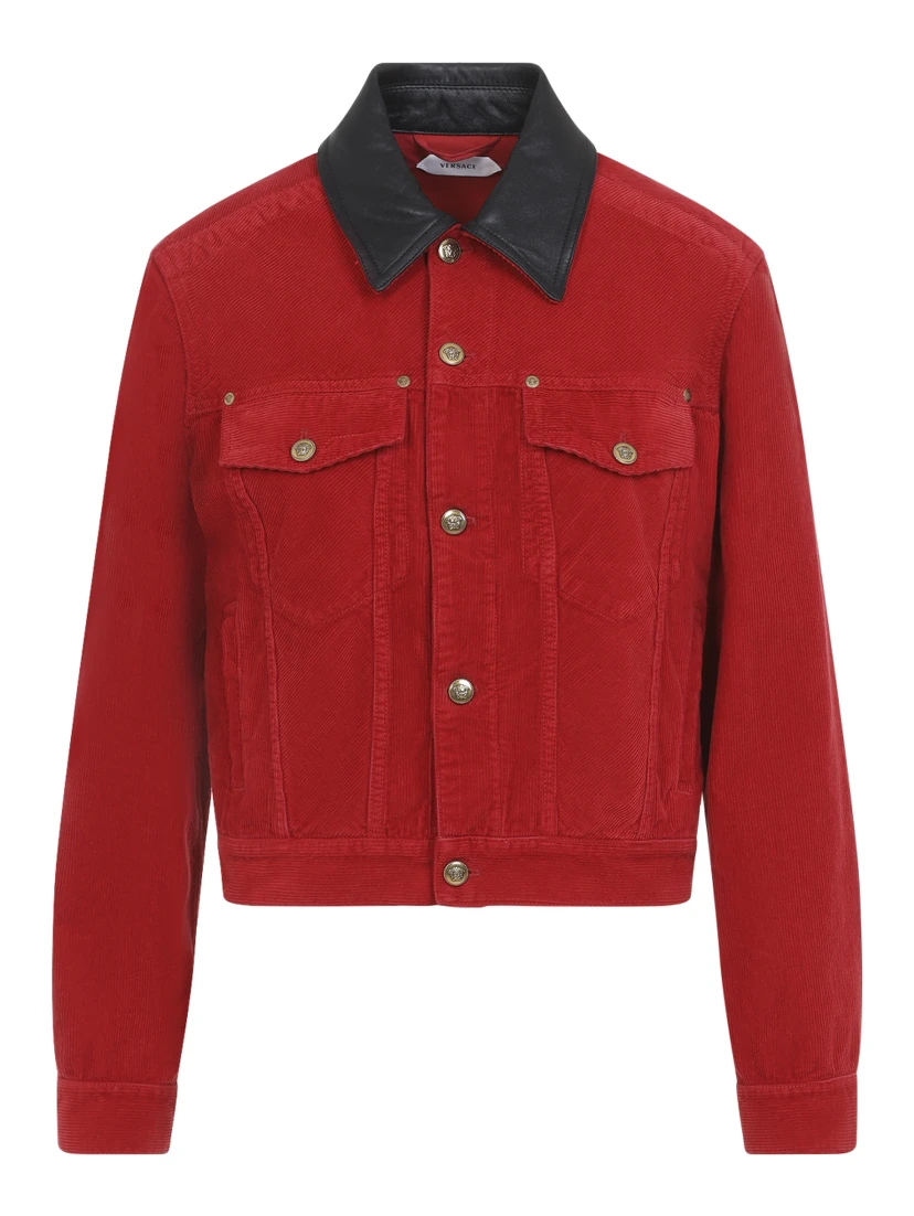 Versace Denim Garment-Dyed Jacket