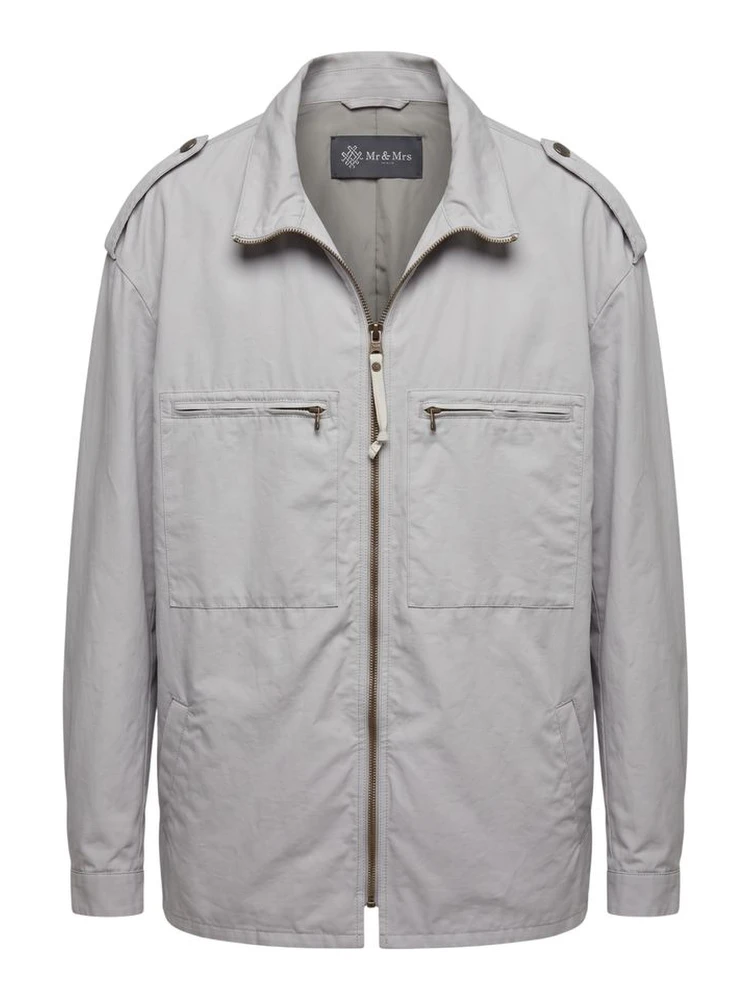 Green Polyurethane Men Jacket