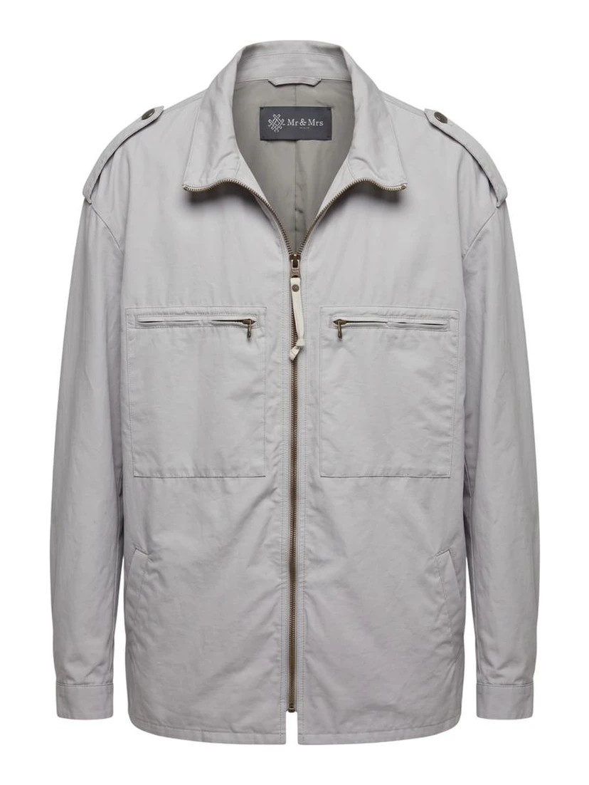 Green Polyurethane Men Jacket