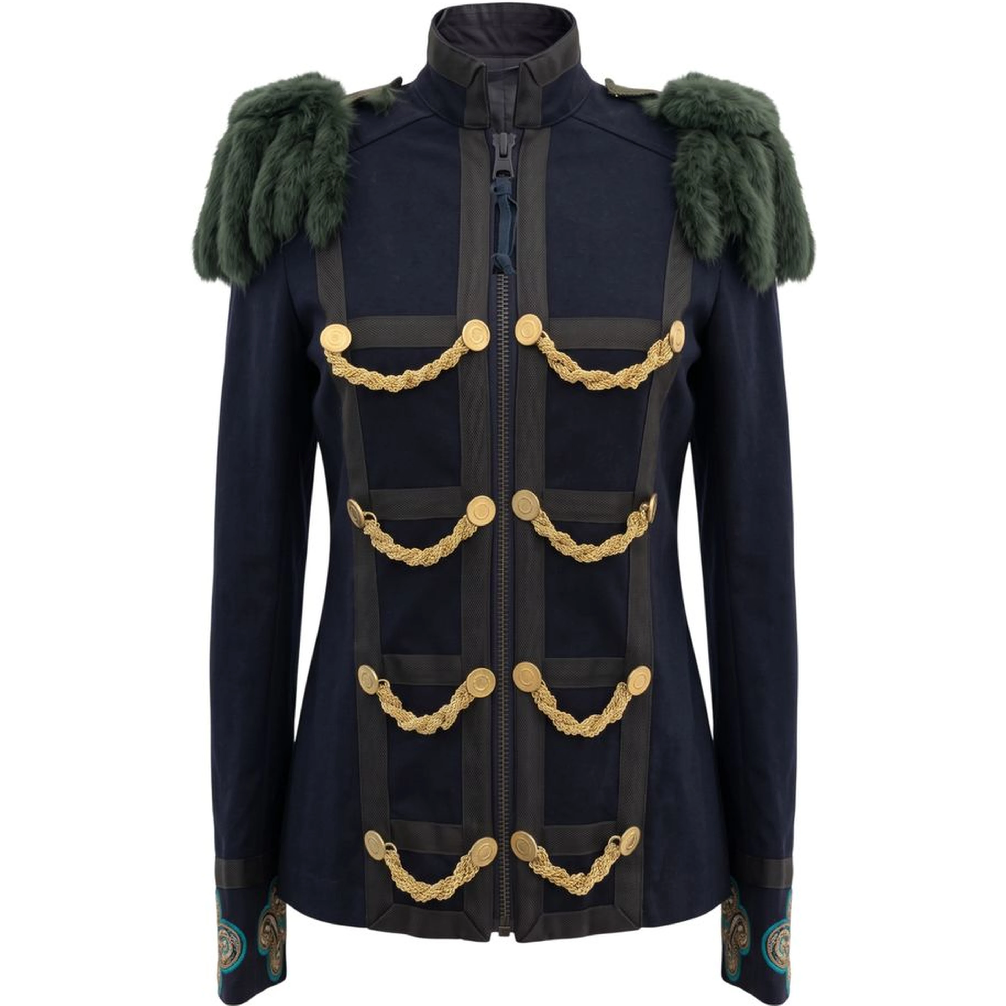 Blue Cotton Women's Jacket