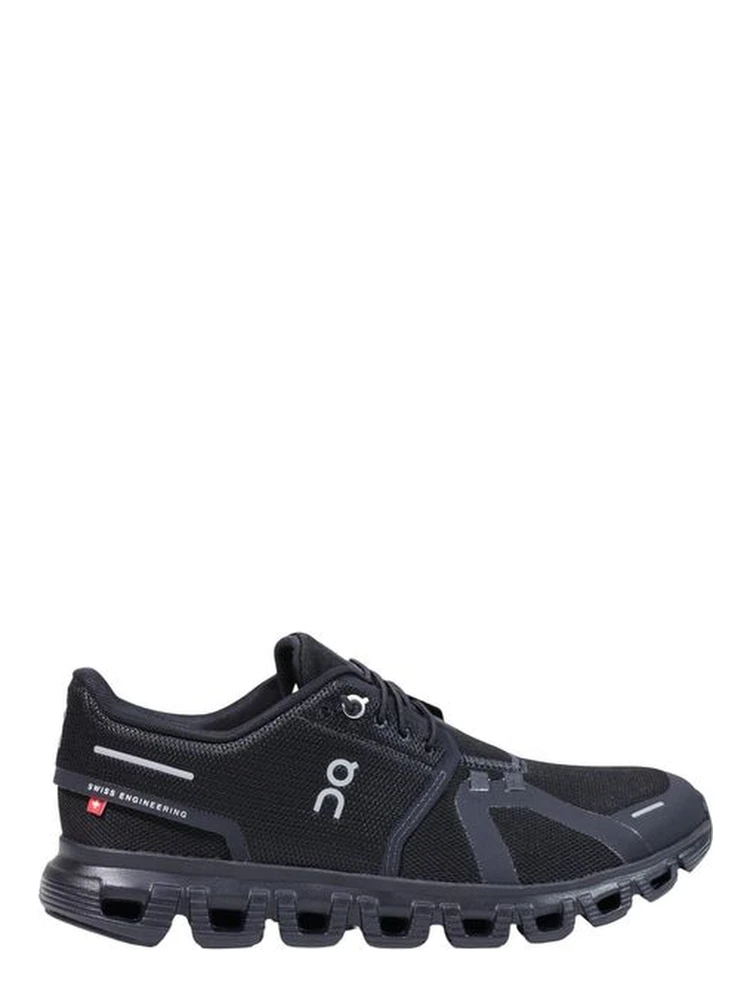 Black Synthetic Athletic Sneakers