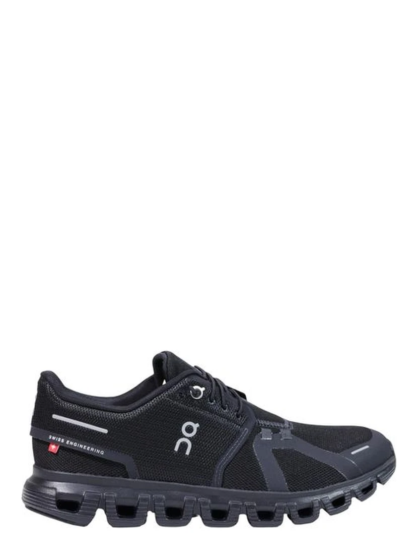 Black Synthetic Athletic Sneakers