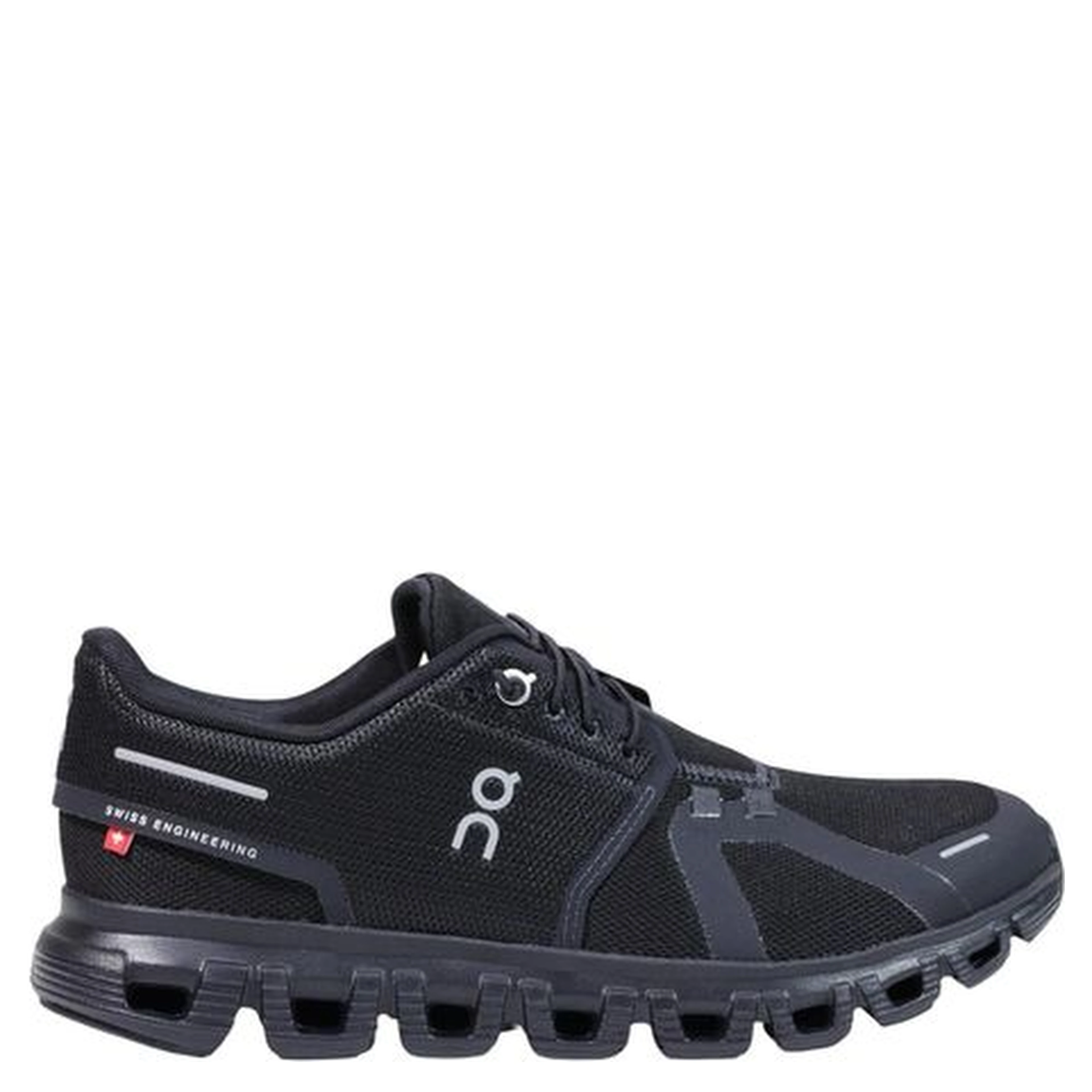 Black Synthetic Athletic Sneakers