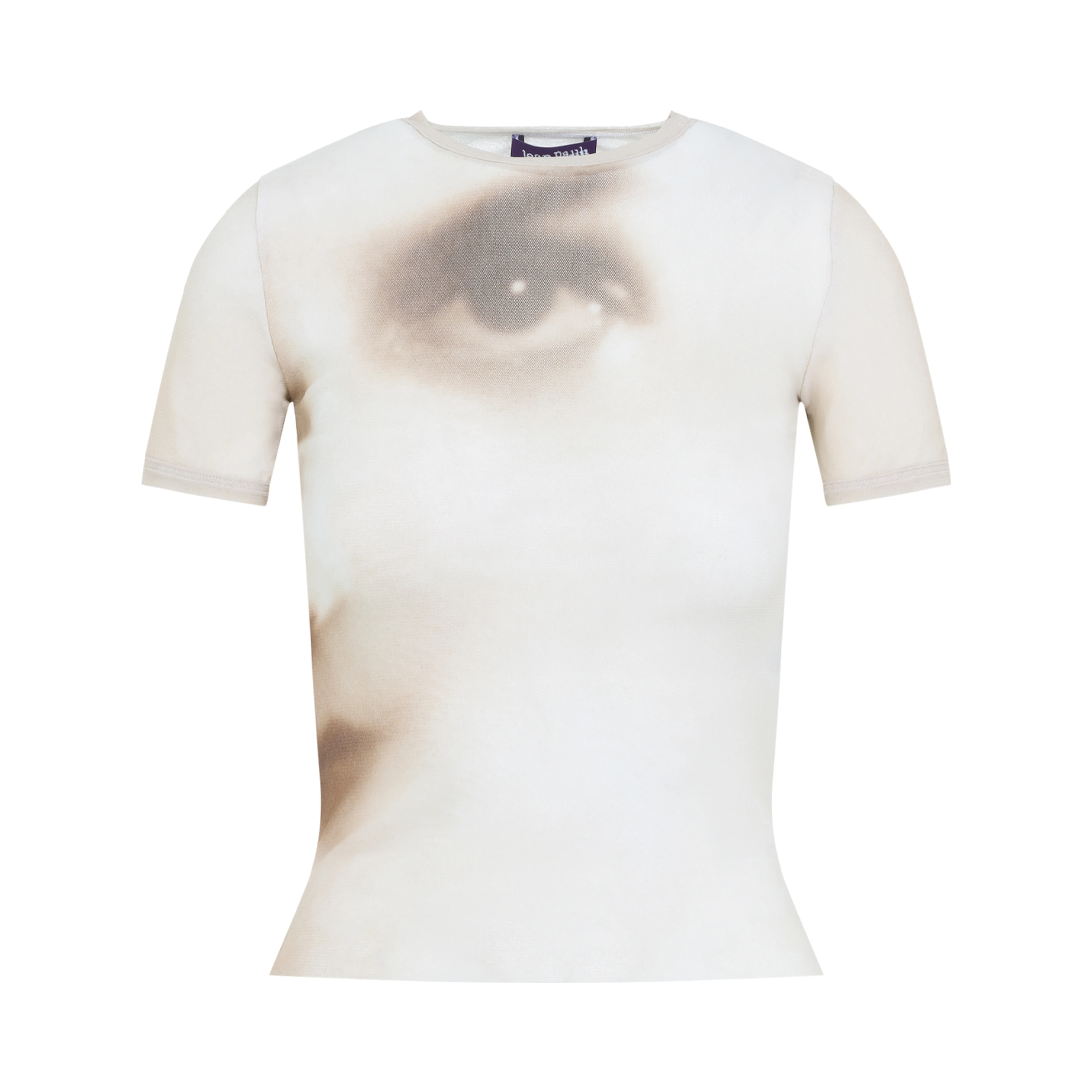 Jean Paul Gaultier Mesh Baby Printed ¶Face¶ Tee