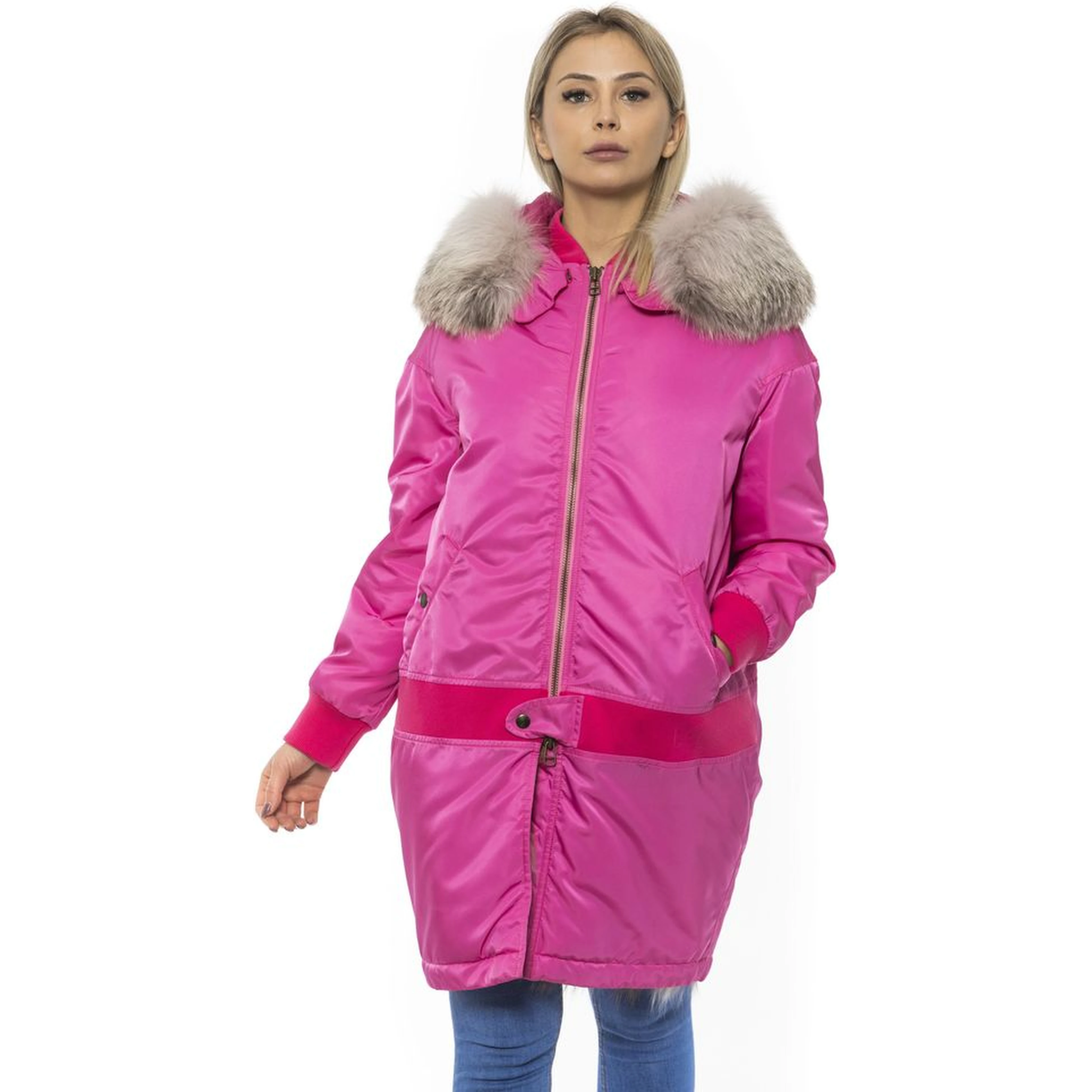 Pink Cotton Women Jacket