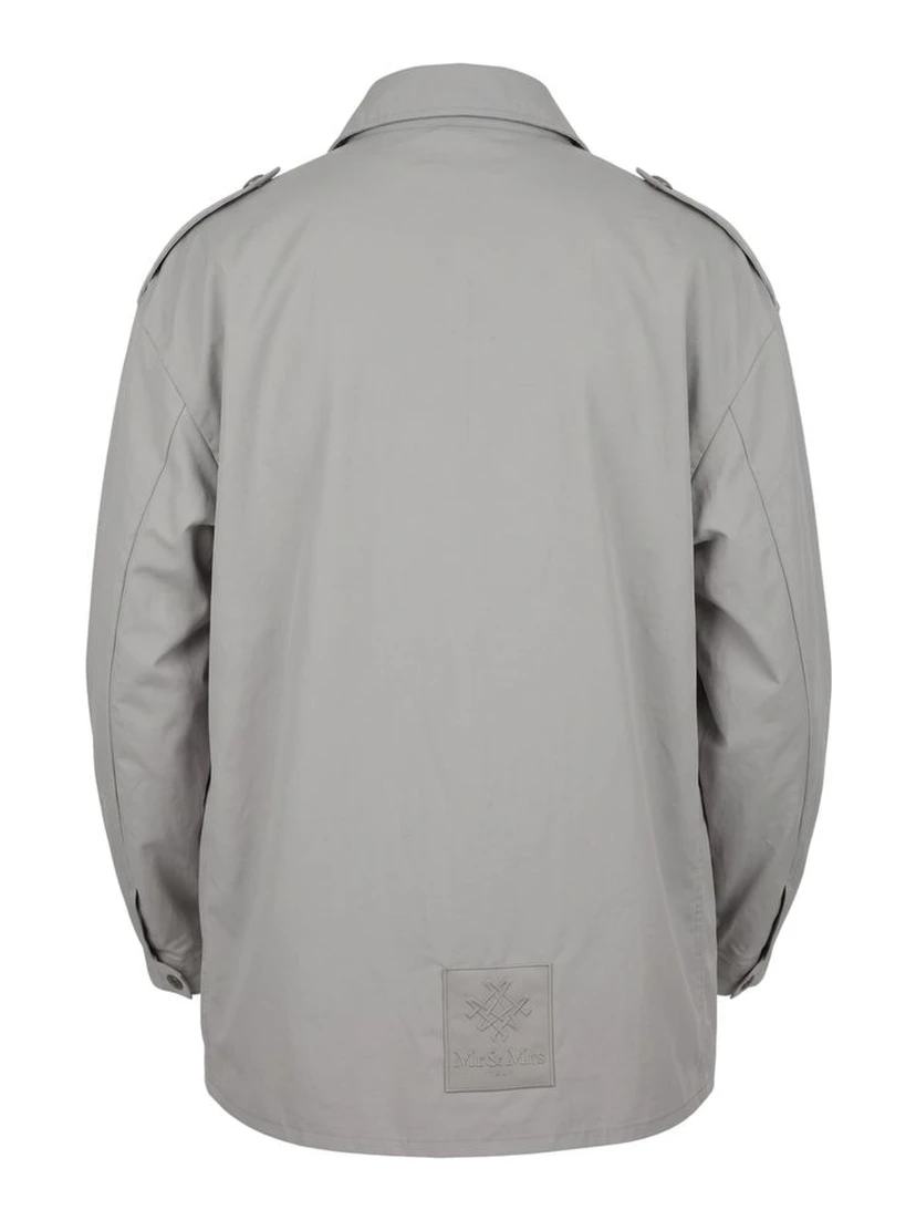 Green Polyurethane Men Jacket