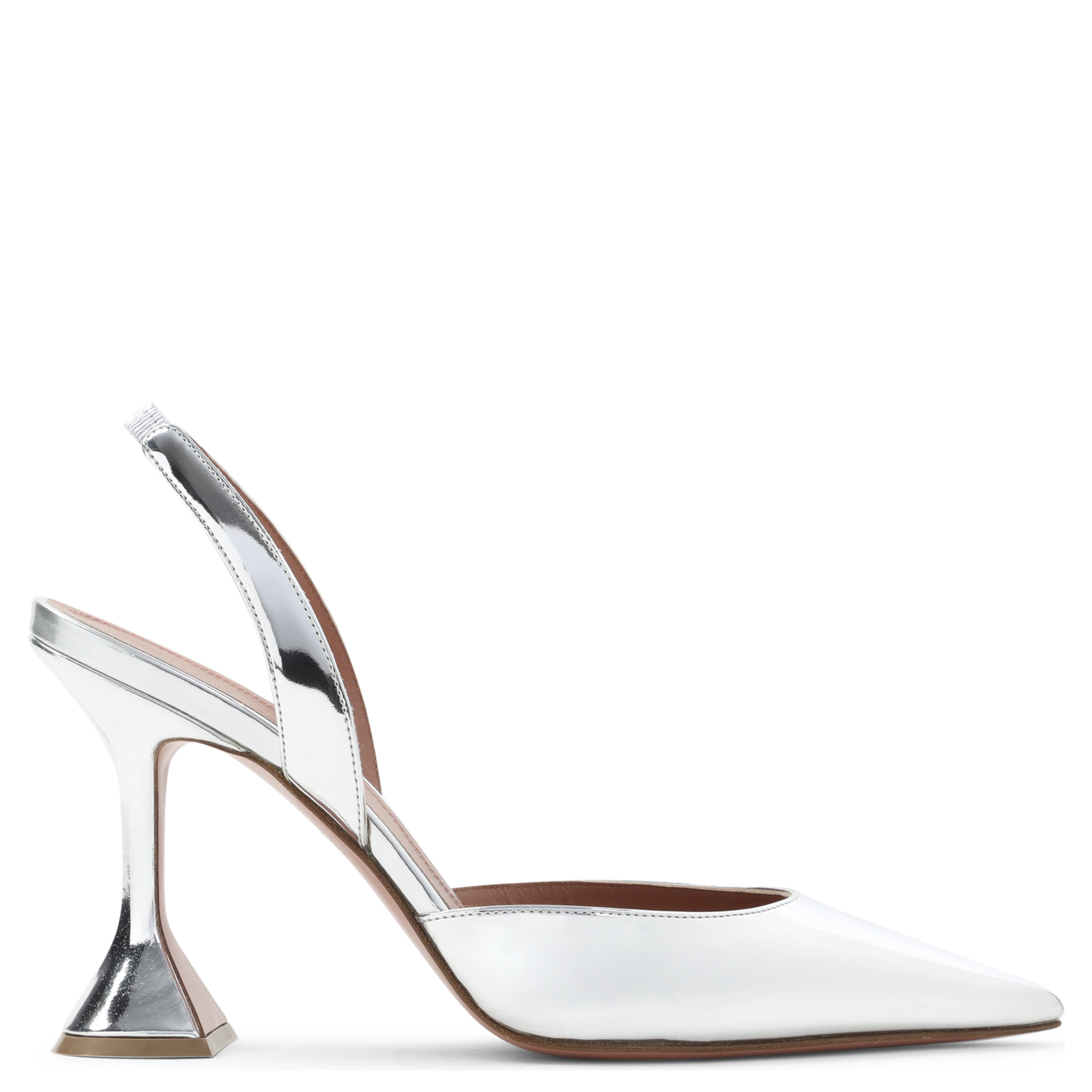 Amina Muaddi Holli Mirror 95 Slingback