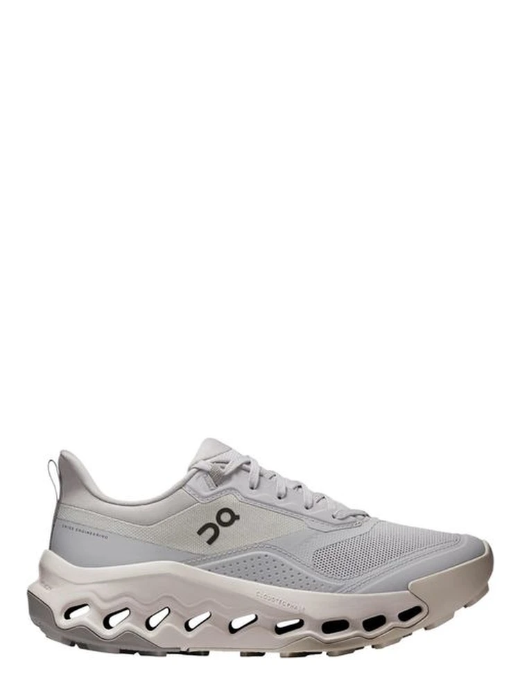 Gray Synthetic Athletic Sneakers