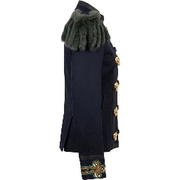 Blue Cotton Women's Jacket