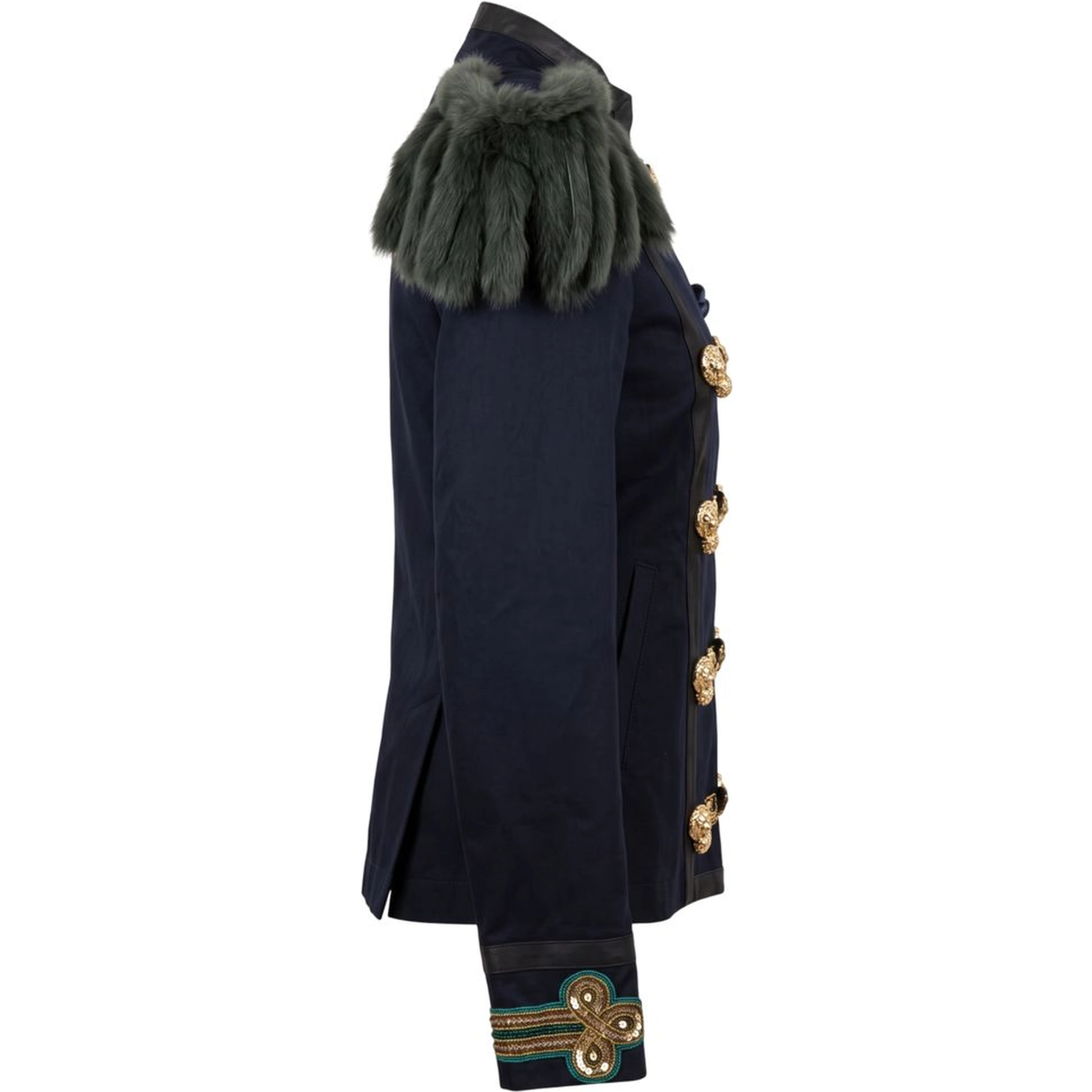 Blue Cotton Women's Jacket