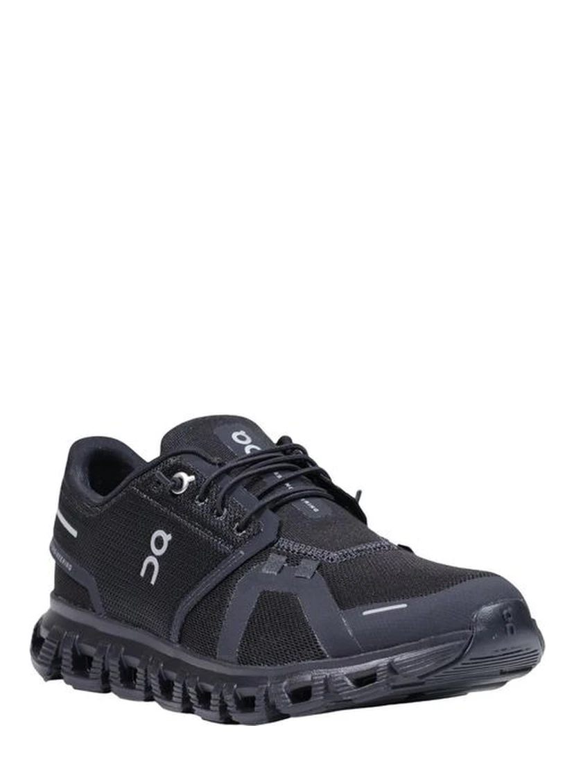 Black Synthetic Athletic Sneakers
