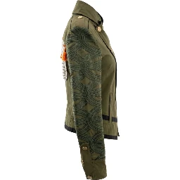 Green Cotton Women's Jacket