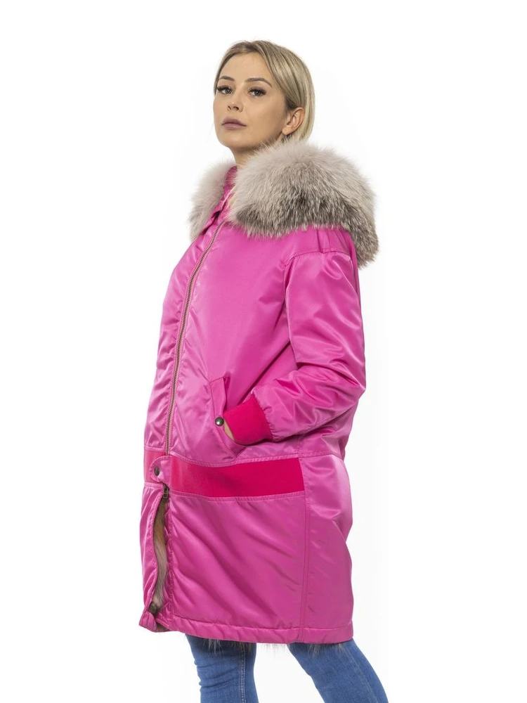 Pink Cotton Women Jacket alternative
