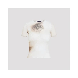 Jean Paul Gaultier Mesh Baby Printed ¶Face¶ Tee