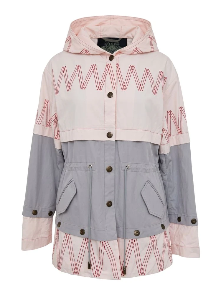 Pink Cotton Women Jacket
