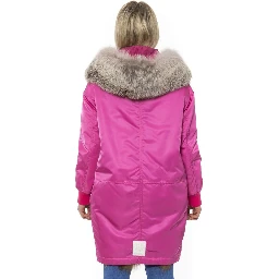 Pink Cotton Women Jacket