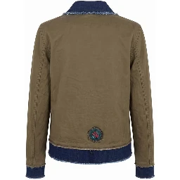 Green Cotton Women's Jacket