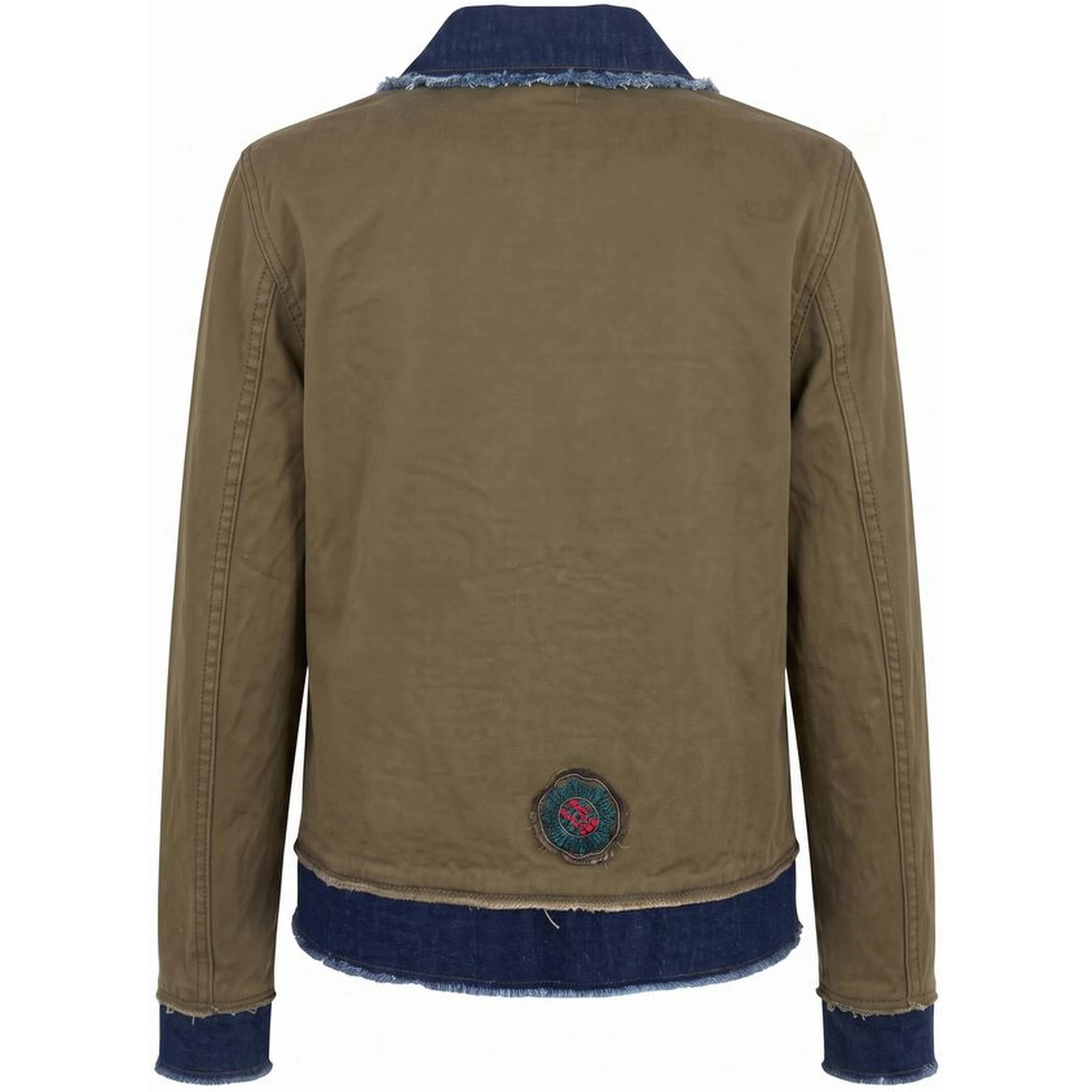 Green Cotton Women's Jacket