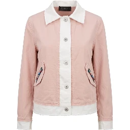 Pink Cotton Women's Jacket