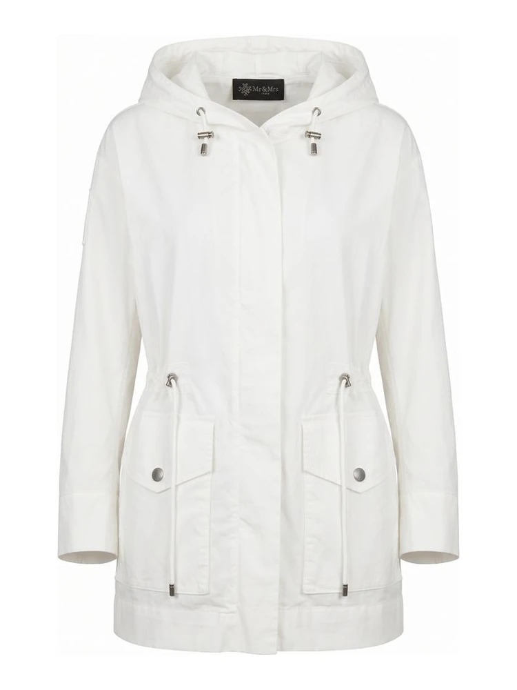 White Cotton Women Jacket