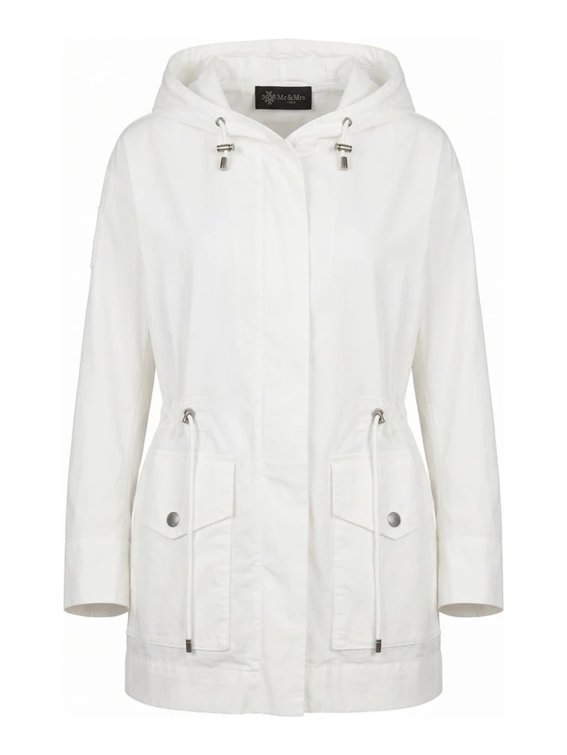 White Cotton Women Jacket