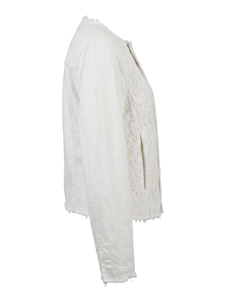 White Cotton Women Jacket alternative