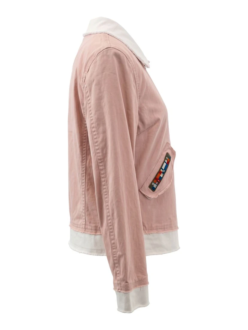 Pink Cotton Women's Jacket