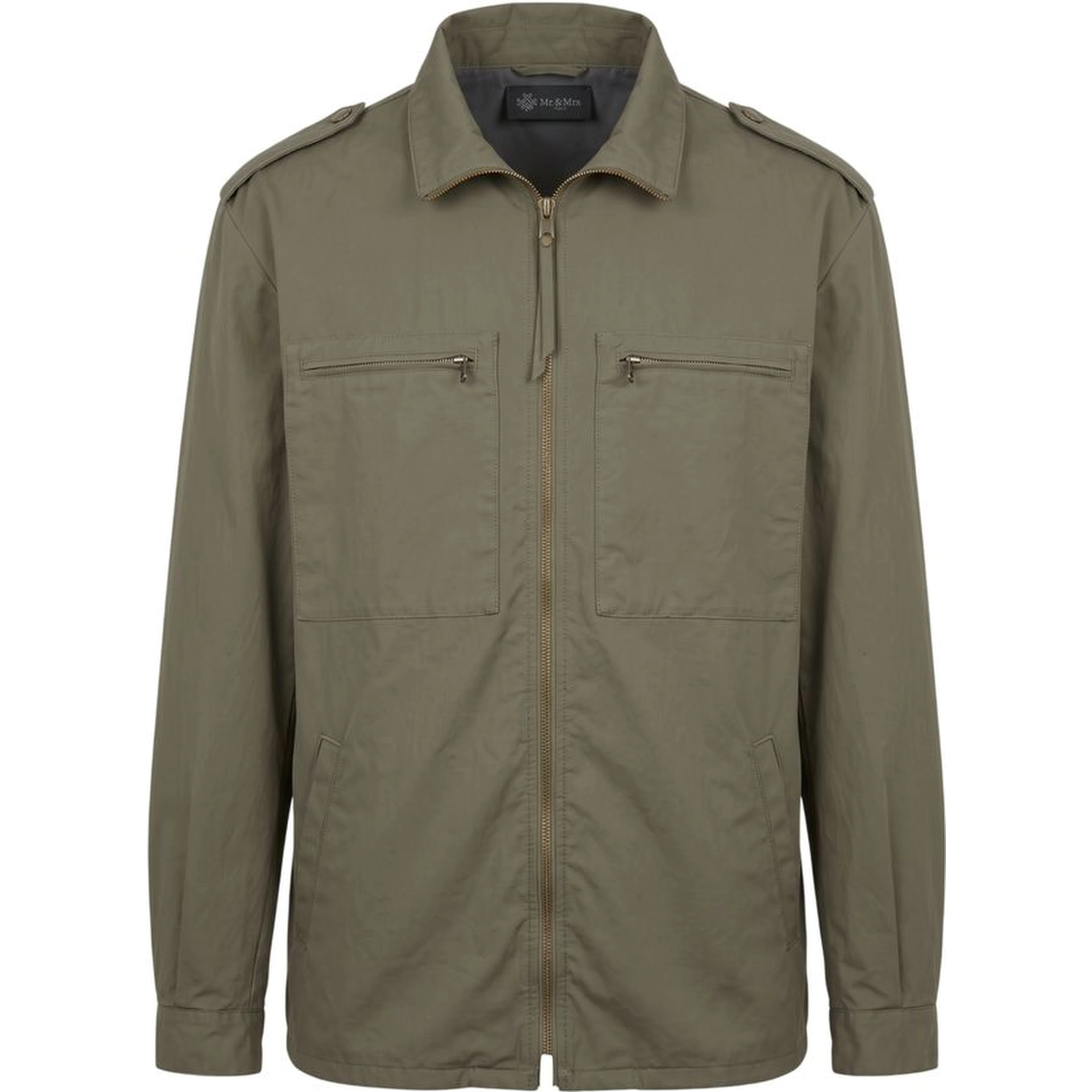 Green Polyurethane Men Jacket