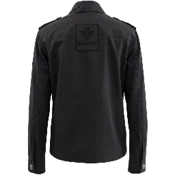 Black Cotton Women Jacket