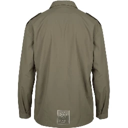 Green Polyurethane Men Jacket