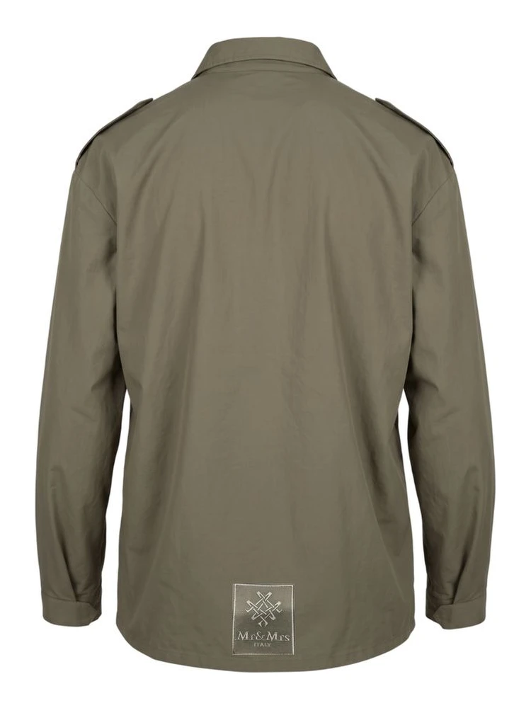 Green Polyurethane Men Jacket alternative