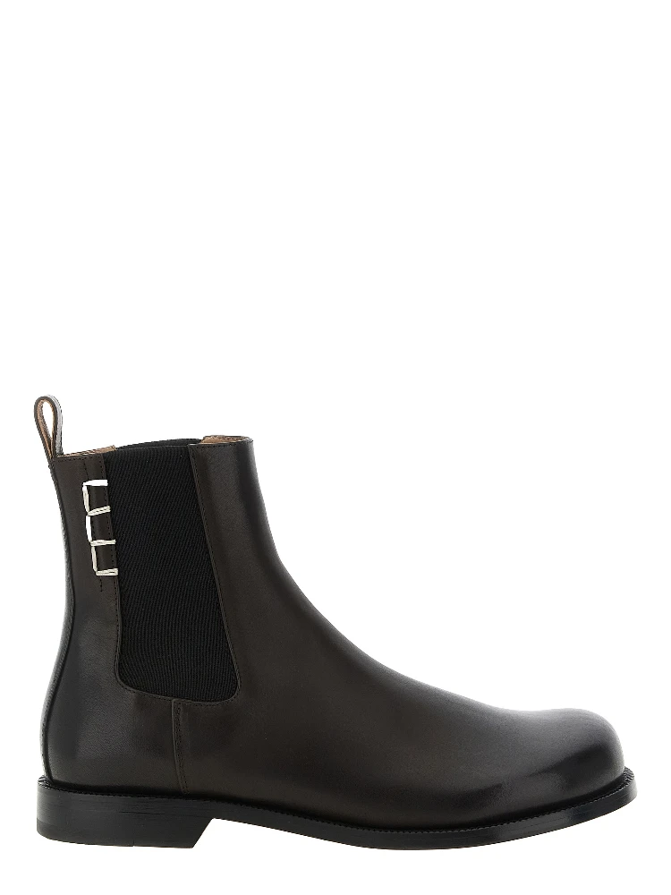 Brown Calfskin Chelsea Boots