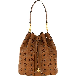 Brown Polyethylene Shoulder Bag