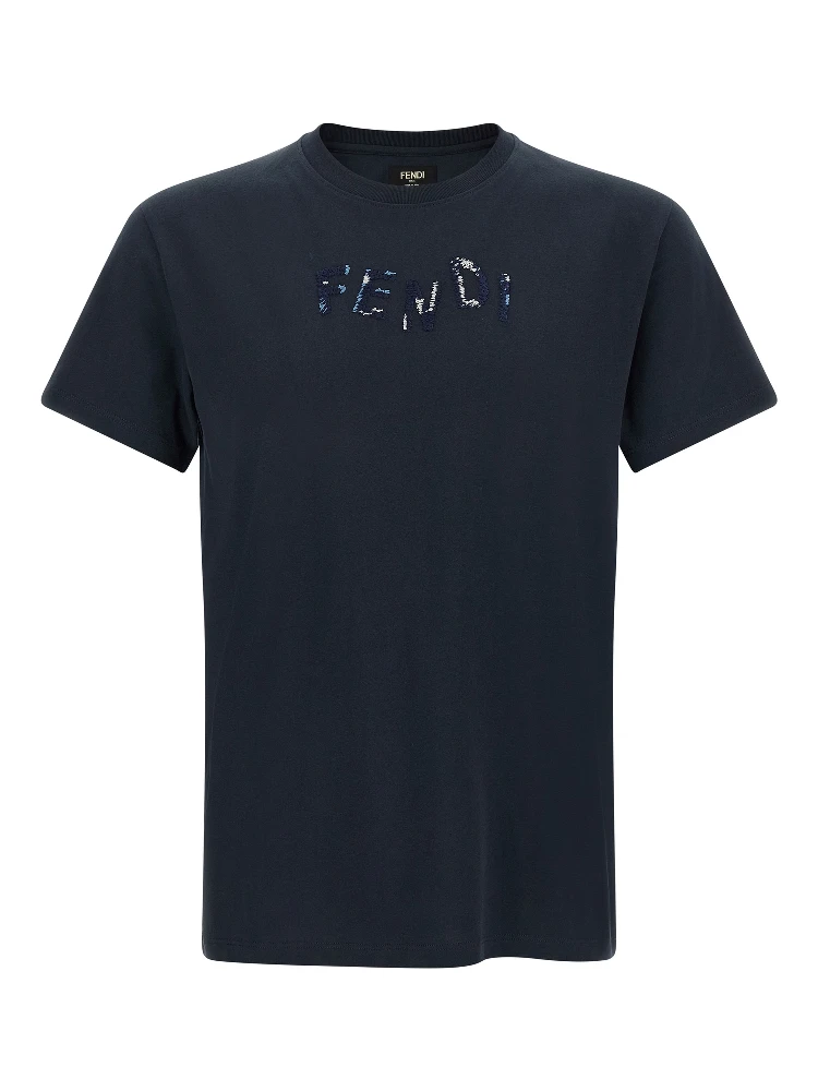 Blue Cotton T-Shirt