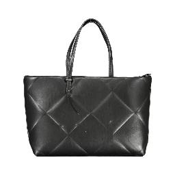 Black Polyester Handbag