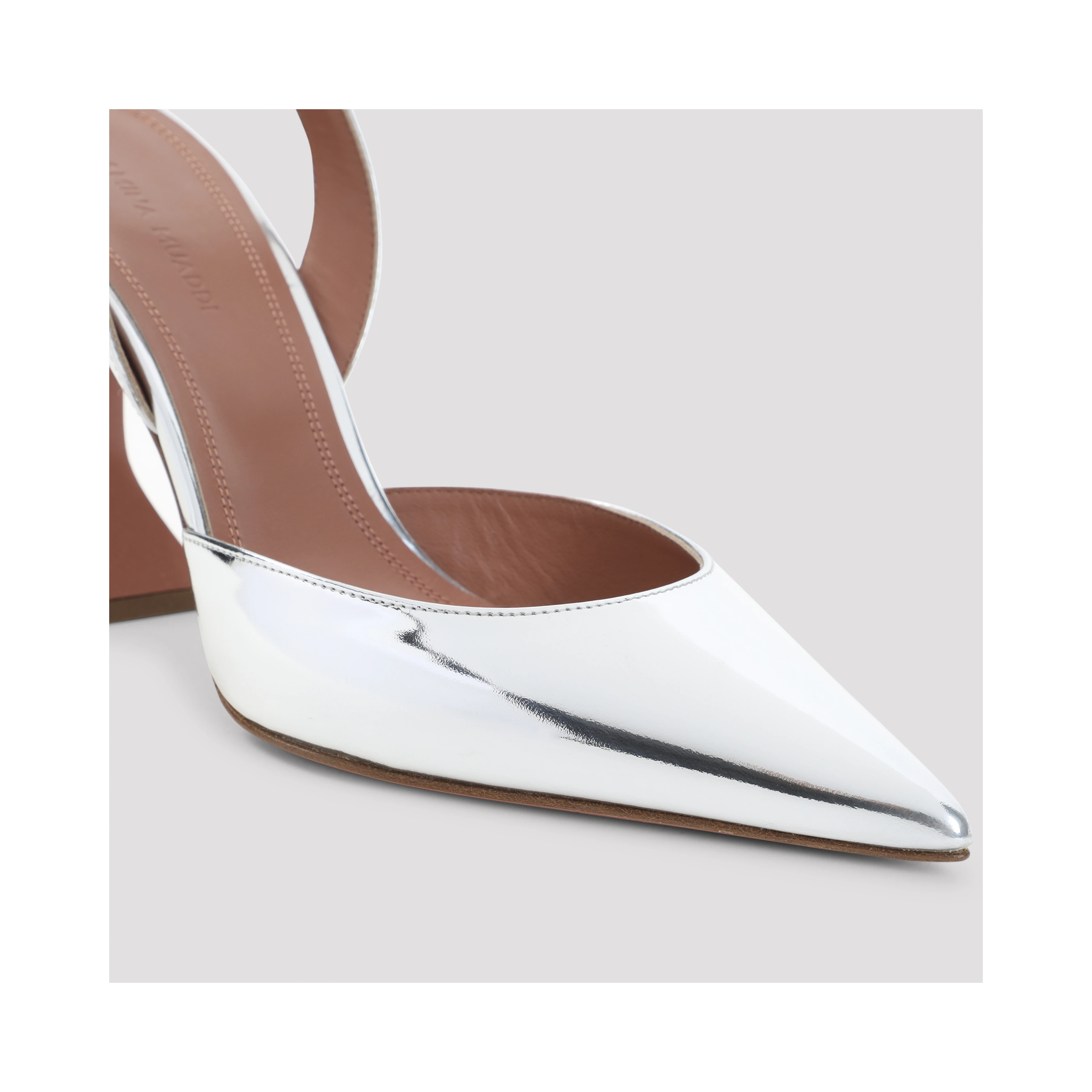 Amina Muaddi Holli Mirror 95 Slingback