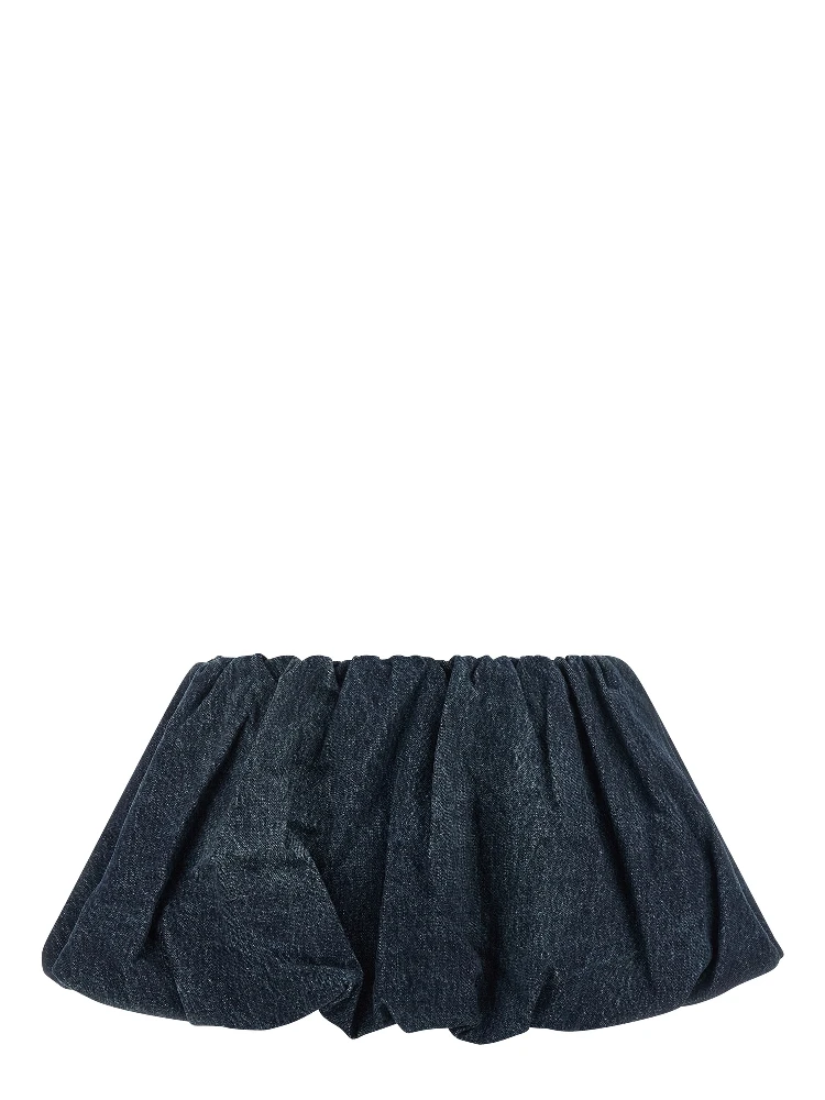 Blue Cotton Long Skirt