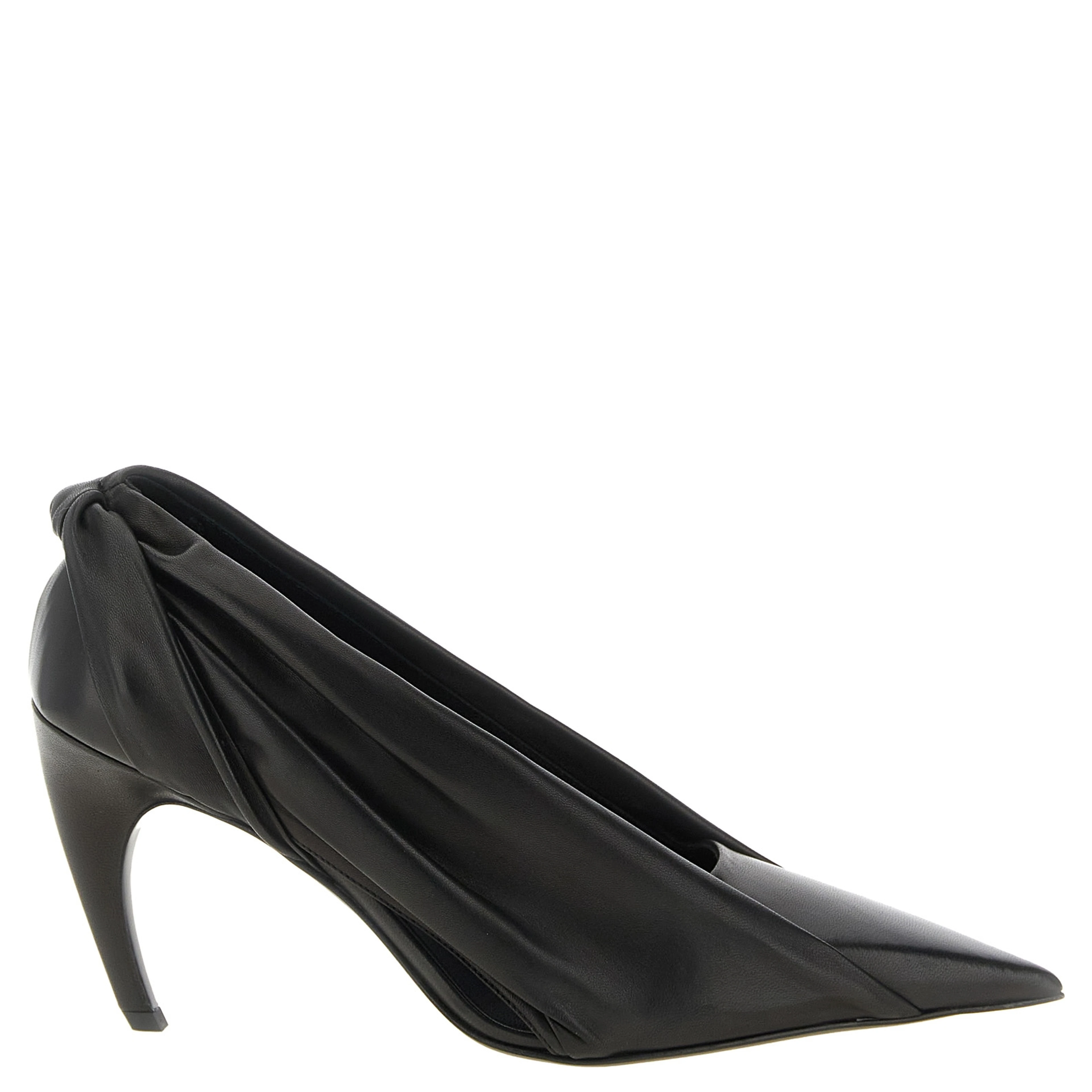 Black Calfskin High Heel Pumps