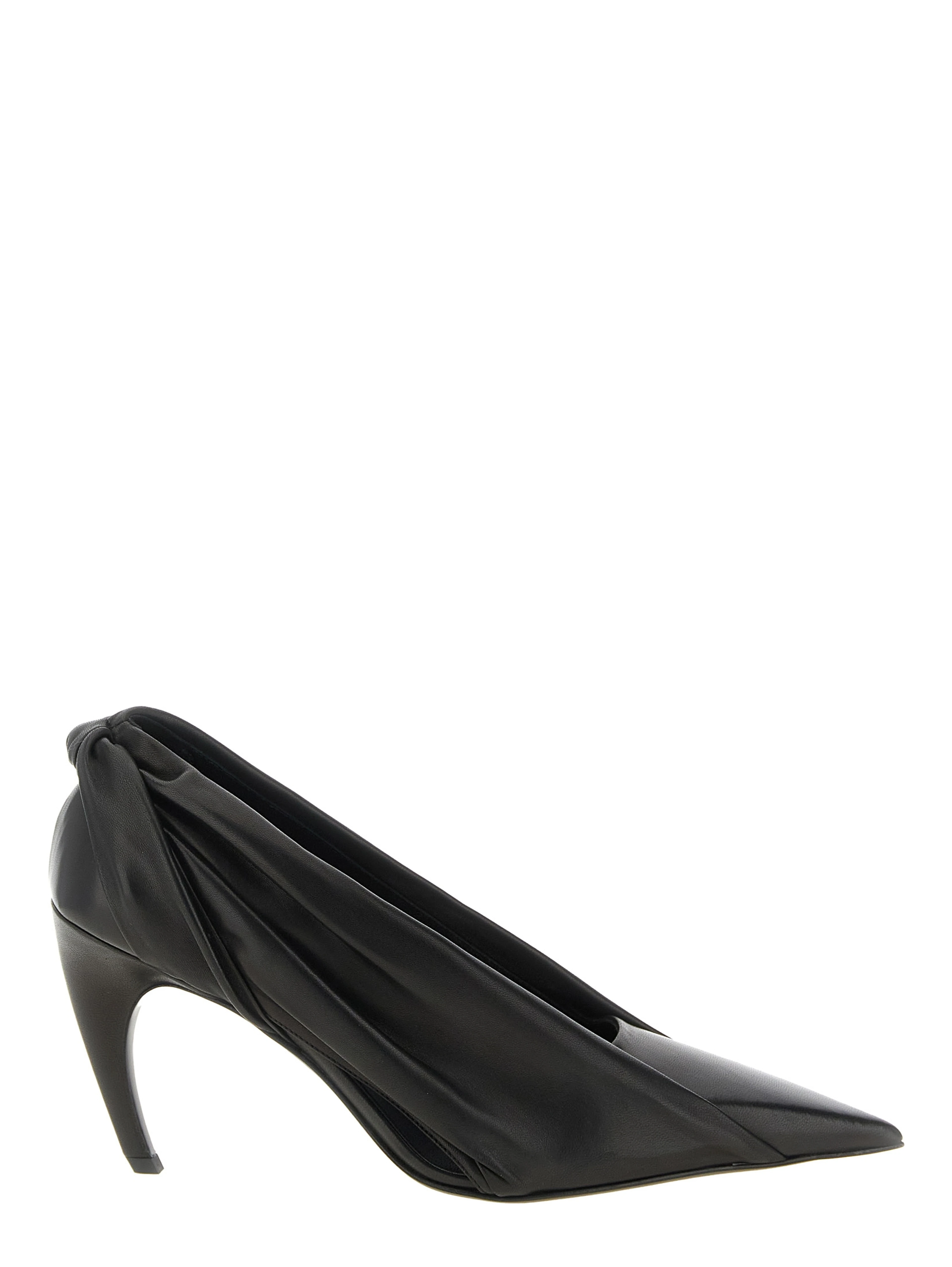 Black Calfskin High Heel Pumps