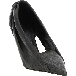 Black Calfskin High Heel Pumps
